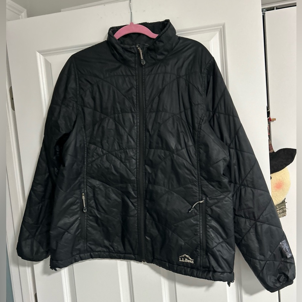LL Bean lightweight jacket Size XL Black